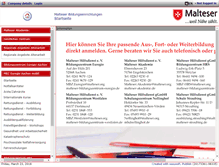 Tablet Screenshot of bildung.malteser.de